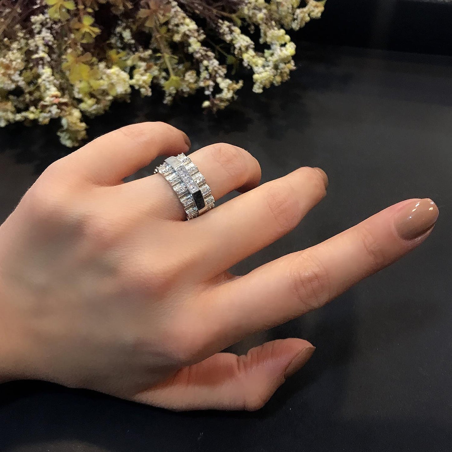 STELA FASHION GÜMÜŞ YÜZÜK (AYARLANABİLİR ÖLÇÜ)