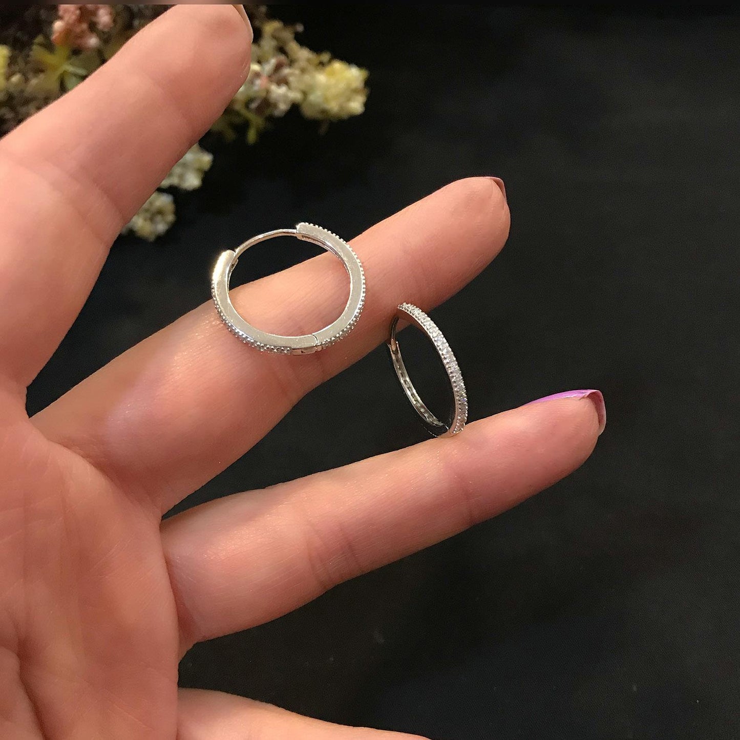 STELA DESIGN HALKA GÜMÜŞ KÜPE