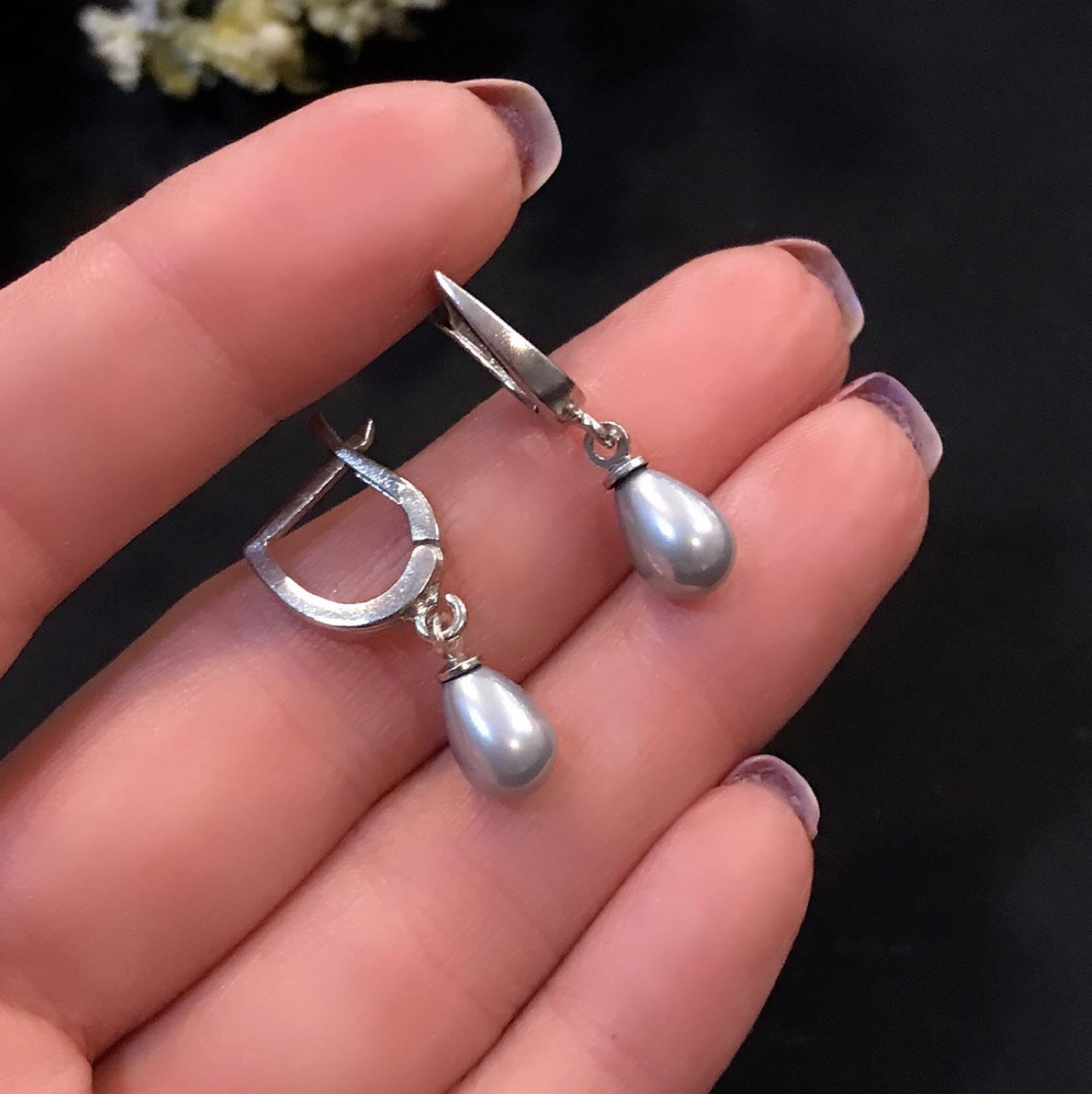 STELA FASHION İNCİ GÜMÜŞ KÜPE