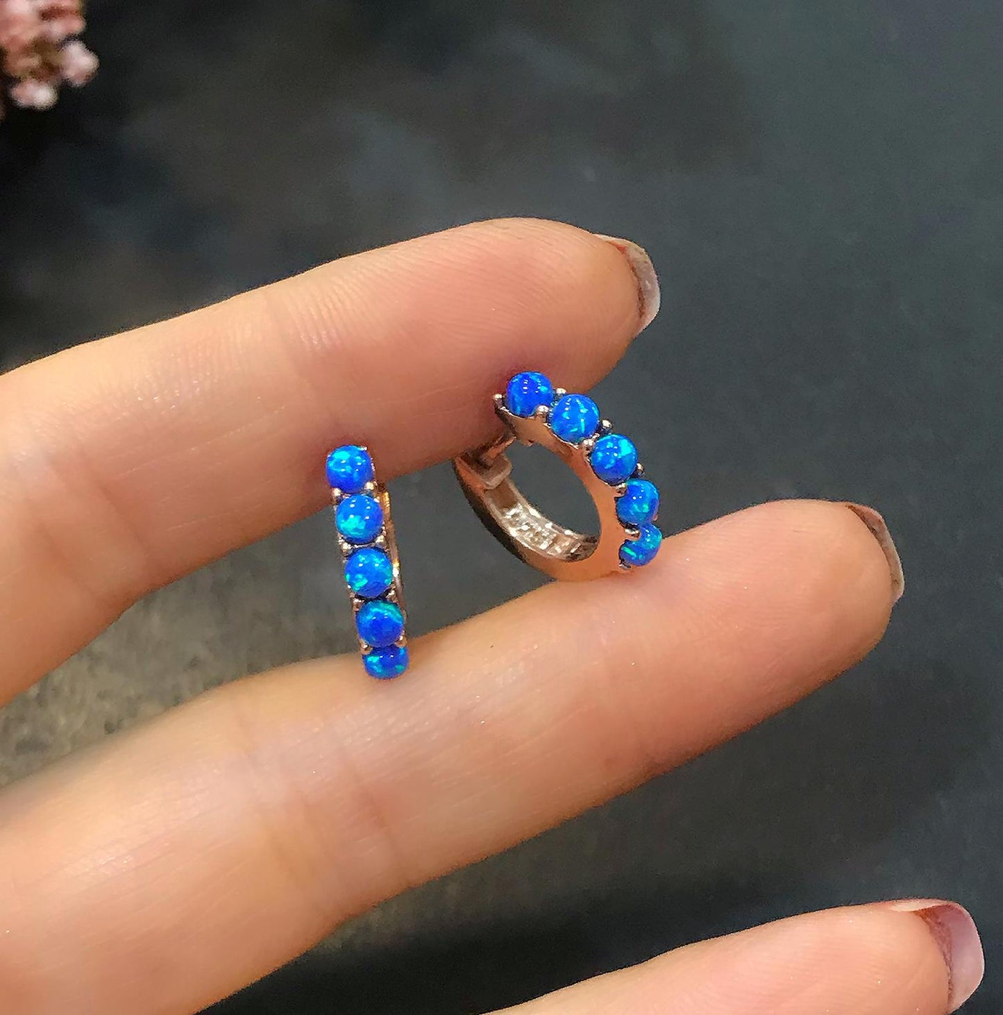 STELA OPAL HALKA GÜMÜŞ KÜPE