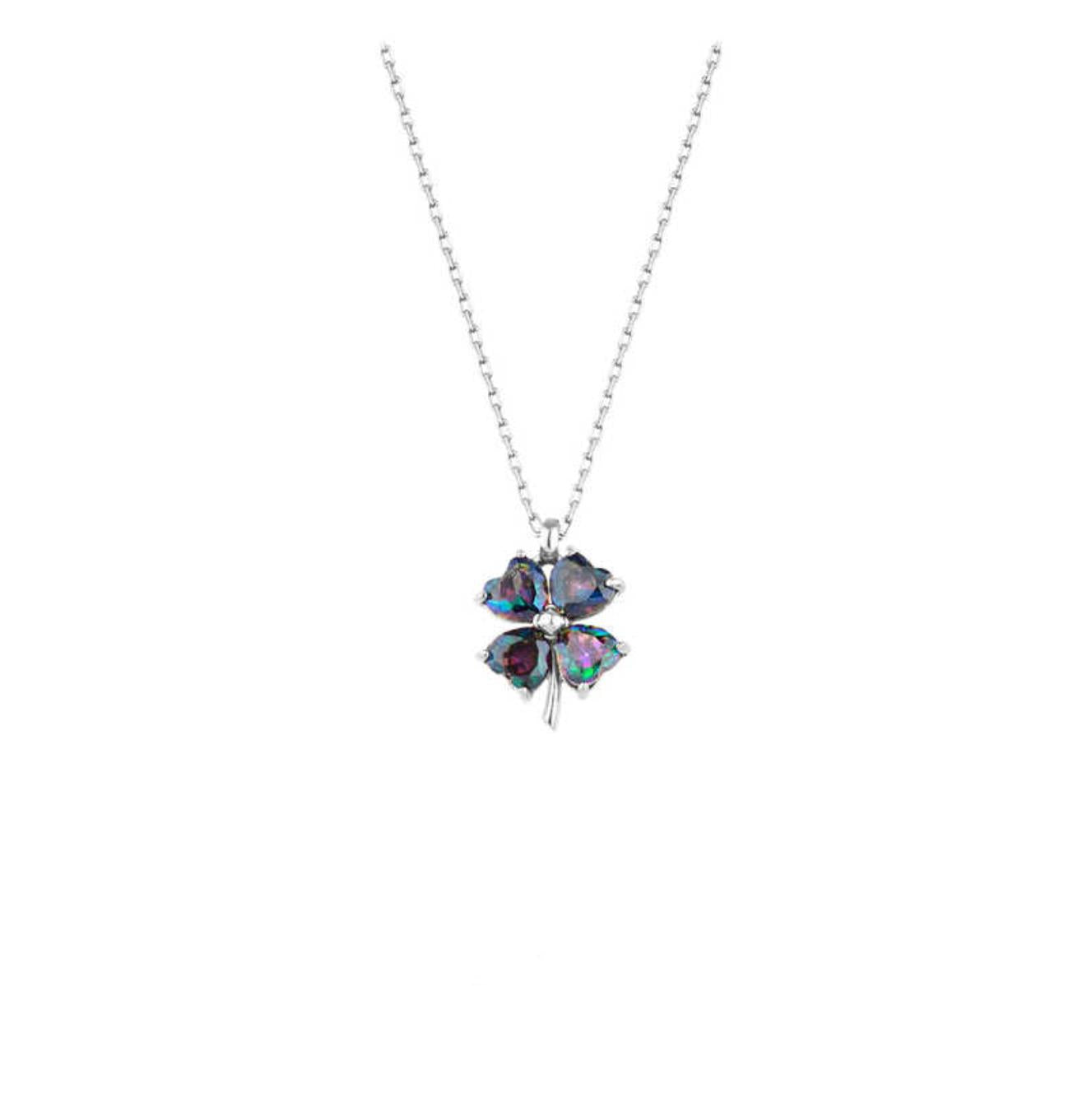 STELA MİSTİK TOPAZ YONCA KOLYE