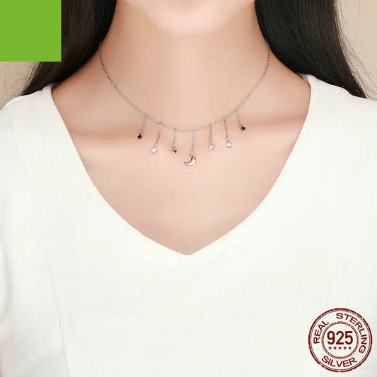 Stela 925 Ayar Gümüş Yıldız Kolye