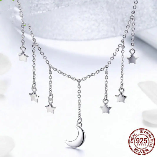 Stela 925 Ayar Gümüş Yıldız Kolye
